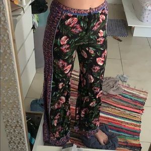 Floral flowy pants